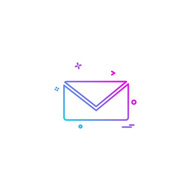 İleti simge tasarlamak vektör