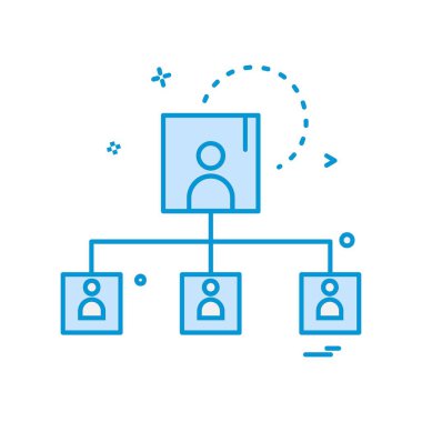 Ağ simgesi tasarım vektörü