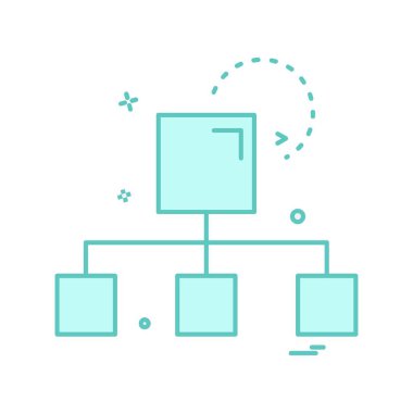 Ağ simgesi tasarım vektörü