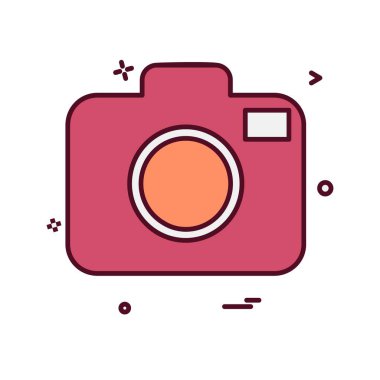 Kamera simgesi tasarım vektörü