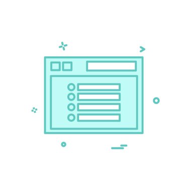 Web yerleşim simgesi tasarım vektörü