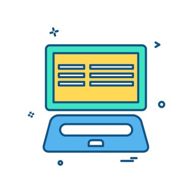 Bilgisayar simgesi tasarım vektörü