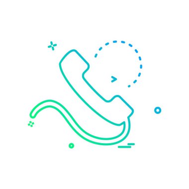 Telefon simgesi tasarım vektörü