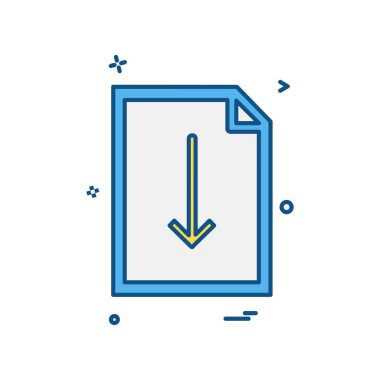 Dosya simgesi tasarım vektörü