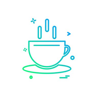 İçki simgesi tasarım, renkli vektör çizim 