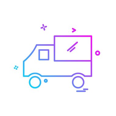 Kamyon simgesi tasarım vektörü