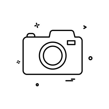 Kamera simgesi tasarım vektörü
