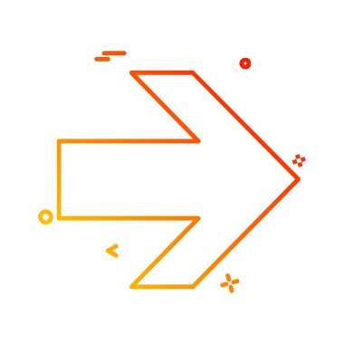 Ok simgesi tasarım vektörü