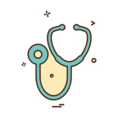 Tıbbi simge tasarım, renkli vektör çizim