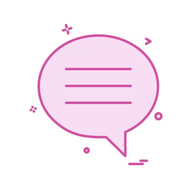 Sohbet simgesi tasarım vektörü