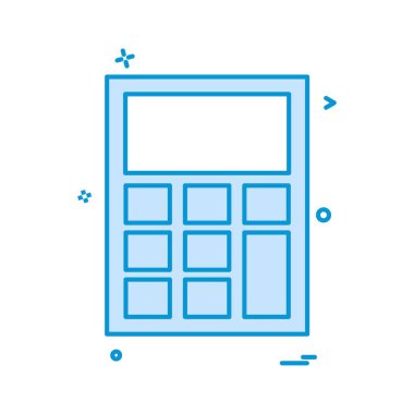 hesap makinesi simgesi vektör tasarımı 