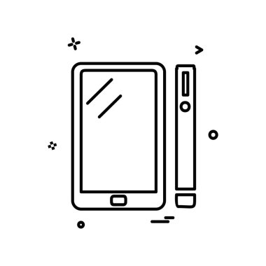 Akıllı telefon simge tasarlamak vektör 