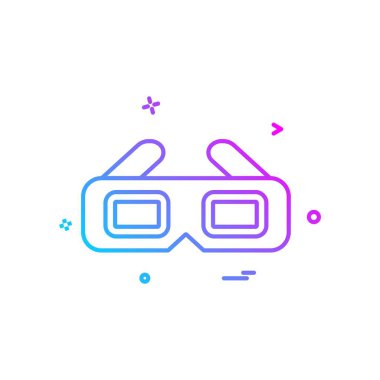 Gözlük simge tasarlamak vektör 