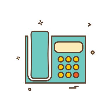 Telefon simgesi tasarım vektörü