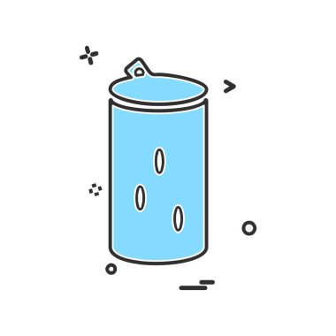 İçki simgesi tasarım, renkli vektör çizim 