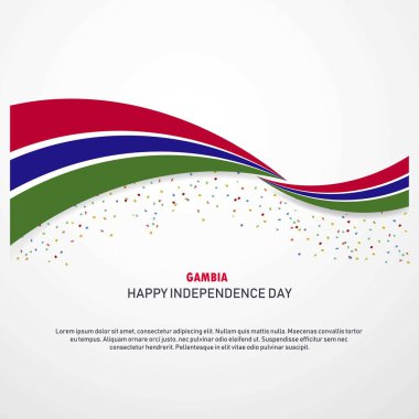 Gambiya mutlu bağımsızlık günü arka plan