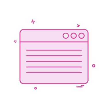 Web yerleşim simgesi tasarım vektörü