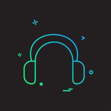 Siyah arka plan üzerinde renkli ortam simgesi