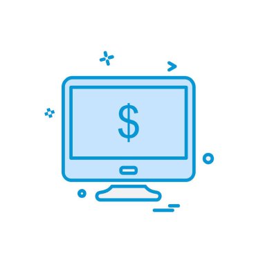 Bilgisayar simgesi tasarım vektörü