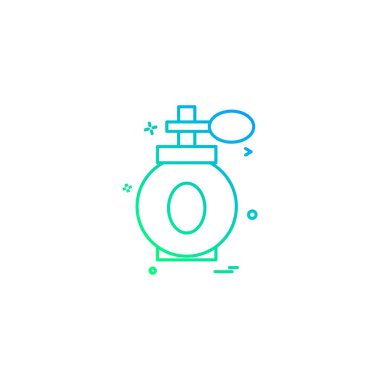 Makyaj simgesi tasarım vektörü 