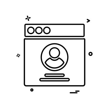 Web düzen simge tasarlamak vektör