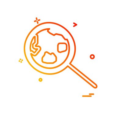 Arama simge tasarlamak vektör