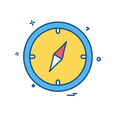 Pusula Simgesi Tasarım Vektörü