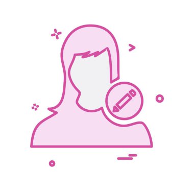 Kadın simge tasarlamak vektör