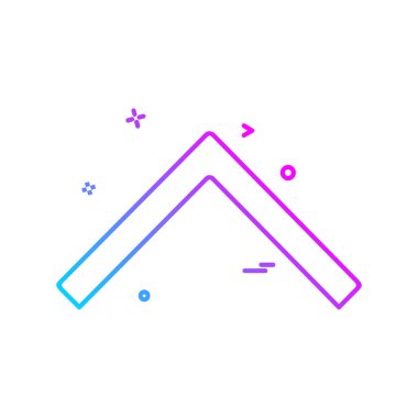 Yukarı ok simgesi tasarım vektörü