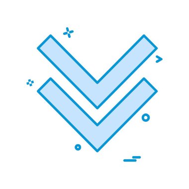 Ok simgesi tasarım vektörü