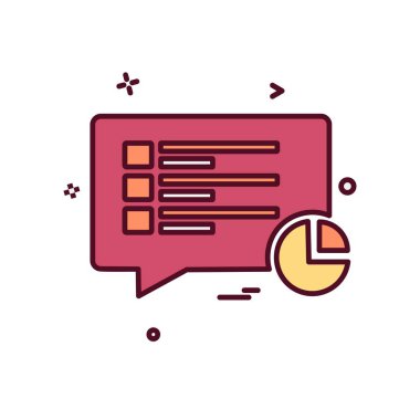 İleti simge tasarlamak vektör