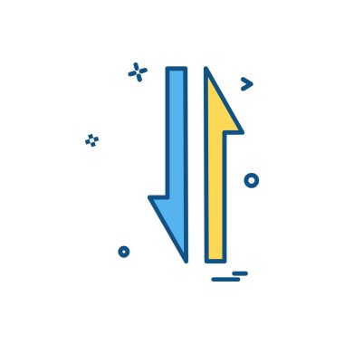 Ok simgesi tasarım vektörü