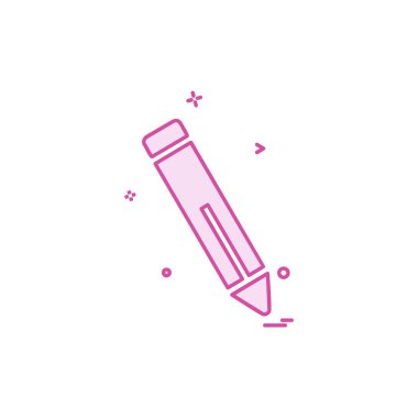 Kalem simgesi tasarım vektörü