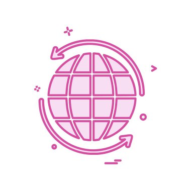 Küre simge tasarlamak vektör