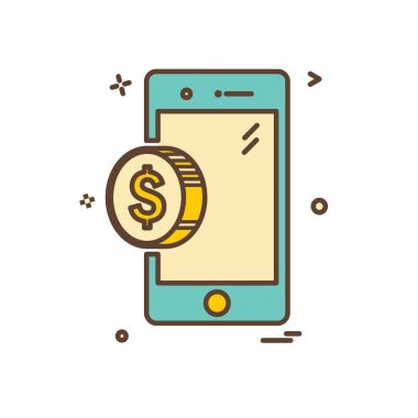 Akıllı telefon simge tasarlamak vektör 