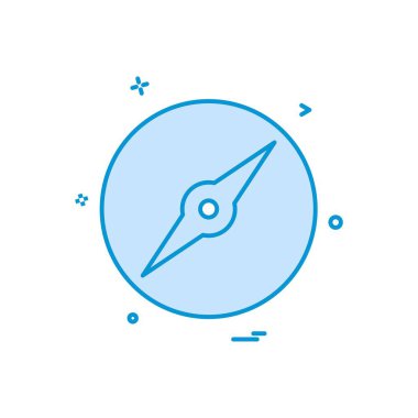 Pusula Simgesi Tasarım Vektörü