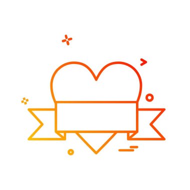 Aşk simge tasarlamak vektör