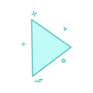 Ok simgesi tasarım vektörü