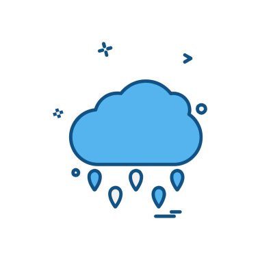 Weather simge vektör beyaz arka plan üzerinde