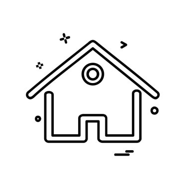 Ev simgesi tasarım vektörü