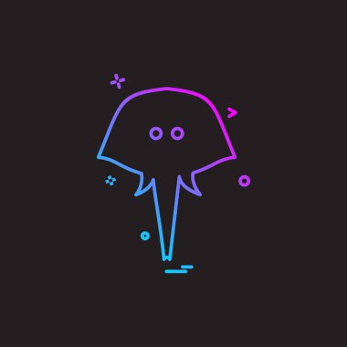 Hayvanlar simge tasarım vektörü 