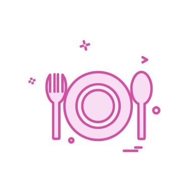 Gıda simgesi tasarım vektörü