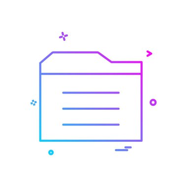 Klasör simge tasarlamak vektör