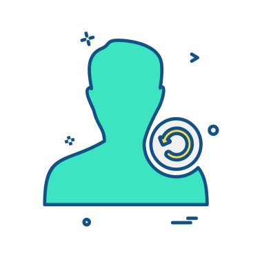 Avatar erkek simge tasarım vektörü