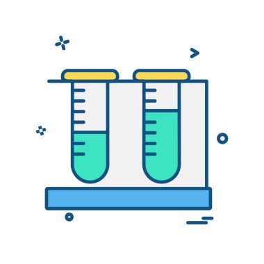 Beaker ikon tasarım vektörü