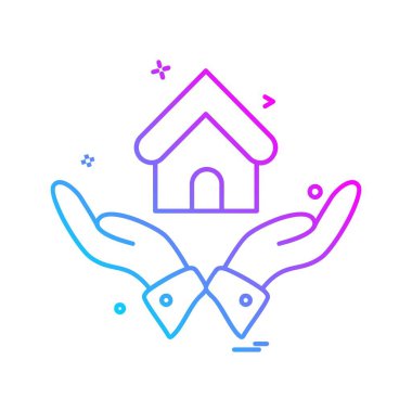 Ev simgesi tasarım vektörü