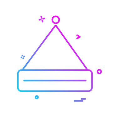 Cap simgesi tasarım, renkli vektör çizim