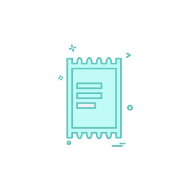 Belge simgesi tasarım vektörü