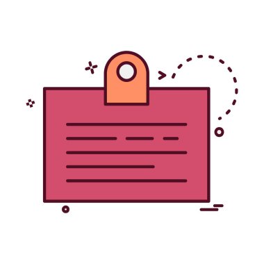 Pano simgesi tasarım, renkli vektör çizim