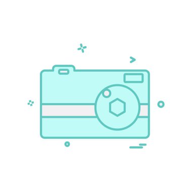 Kamera simgesi tasarım vektörü